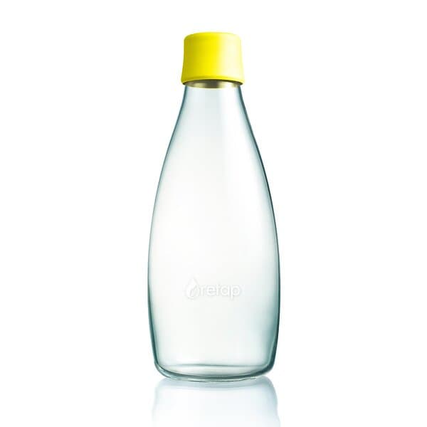 Retap glasflaska 0.8l gul