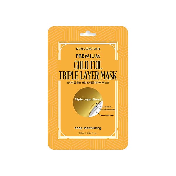 Kocostar Premium Gold Foil Triple Layer Mask 25ml