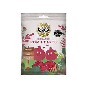 Biona Organic Vingummi Granatäppelhjärtan eko 75g