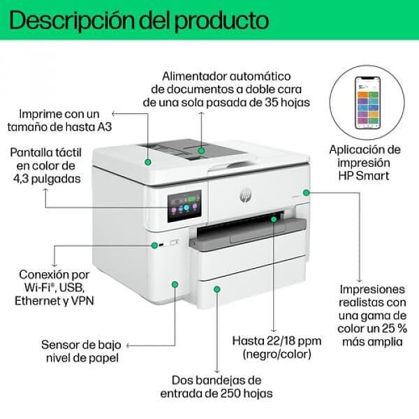 HP OfficeJet Pro 9730e WF AiO Printer