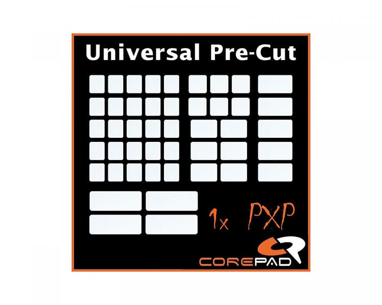 Corepad PXP Universal Pre-Cut Grips för Tangentbord och Gamingmus White