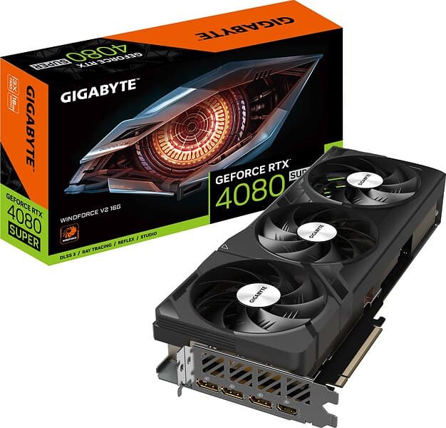 Gigabyte AORUS GeForce RTX 4080 SUPER Windforce V2 HDMI 3xDP 16GB