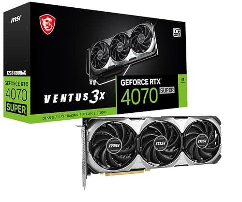 MSI GeForce RTX 4070 Super Ventus 3X OC HDMI 3xDP 12GB