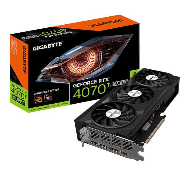 Gigabyte GeForce RTX 4070 Ti SUPER Windforce OC HDMI 3xDP 16GB