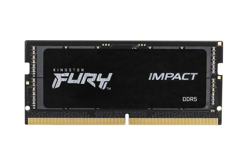 Kingston FURY Impact 16GB DDR5 RAM 6400MHz SO DIMM 262-pin On-die ECC CL38 (KF56