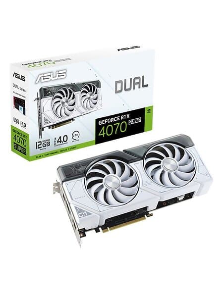 Asus GeForce RTX 4070 Super Dual White OC HDMI 3xDP 12GB