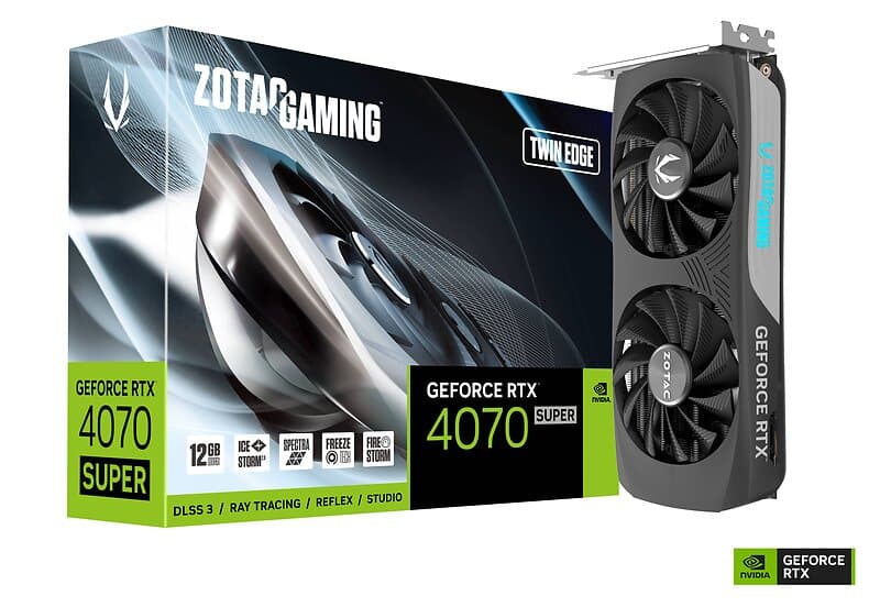 Zotac GeForce RTX 4070 Super Twin Edge HDMI 3xDP 12GB