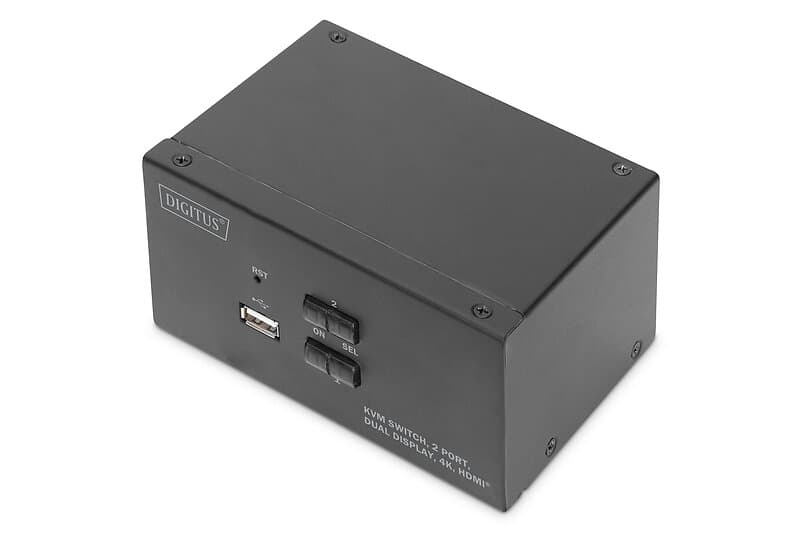 Digitus DS-12860 KVM audio USB switch 2 ports