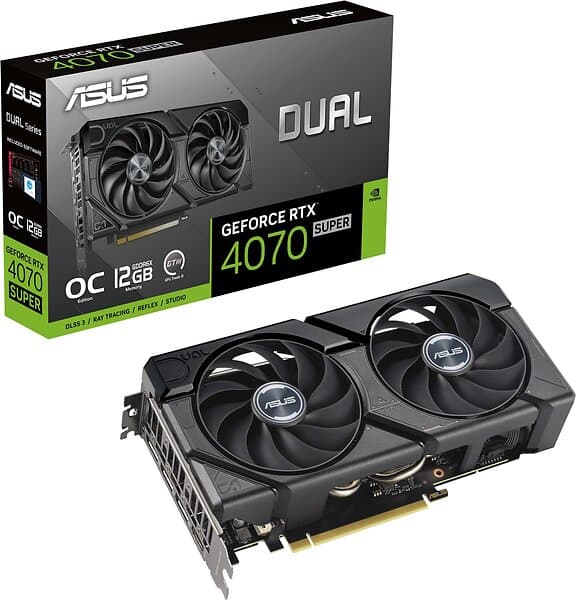 Asus GeForce RTX 4070 SUPER Dual EVO OC HDMI 3xDP 12GB