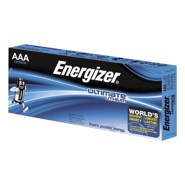 Energizer Ultimate Litium AAA/L92 Batteri 10-Pack