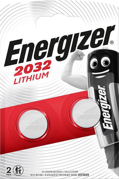 Energizer Litium CR2032 Batteri 2-Pack