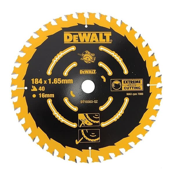 Dewalt DT10303 Sågklinga 184mm 40T för fina snitt ELITE