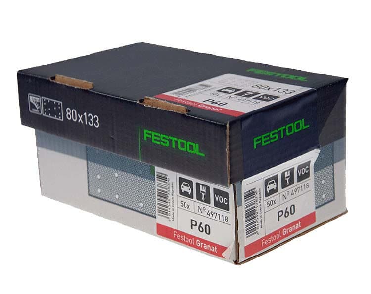 Festool Slippapper STF 80x133mm P80 GRANAT (50-P)