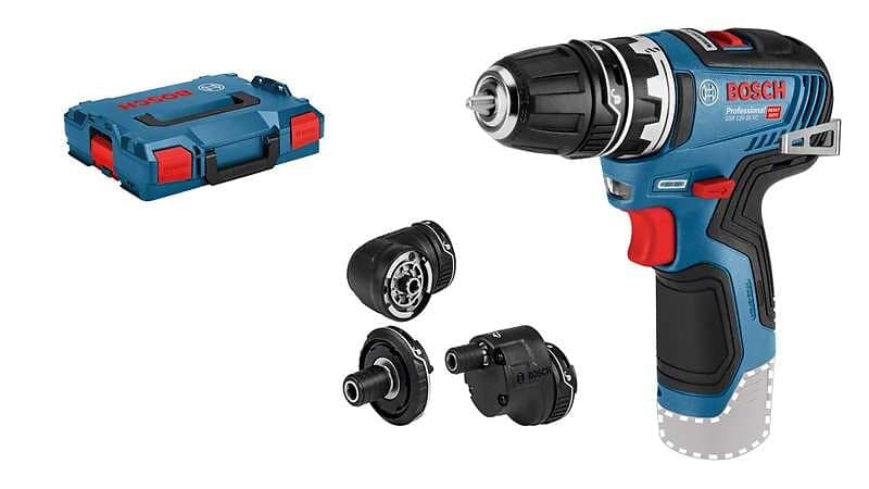 Bosch Borrskruvdragare GSR 12V-35 FC utan batteri och laddare with 4st chuckar