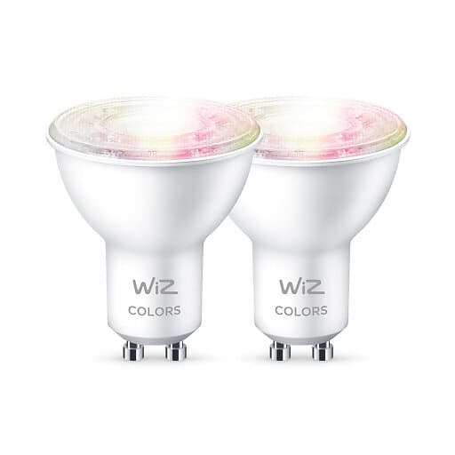 WiZ GU10 LED spotlampa färger vit 2-pack