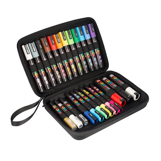 Posca rubber case set 24st