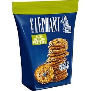 Elephant Pretzels with Mixed Seeds 180g