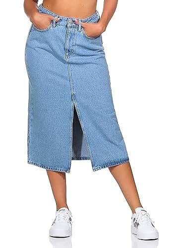 Only Bianca Midi Denim Skirt