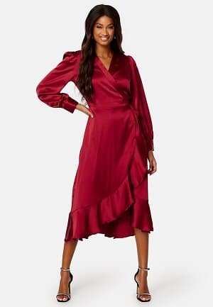 Object Collectors Item Sateen Wrap Dress