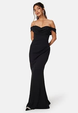 Goddiva Off Shoulder Maxi Dress