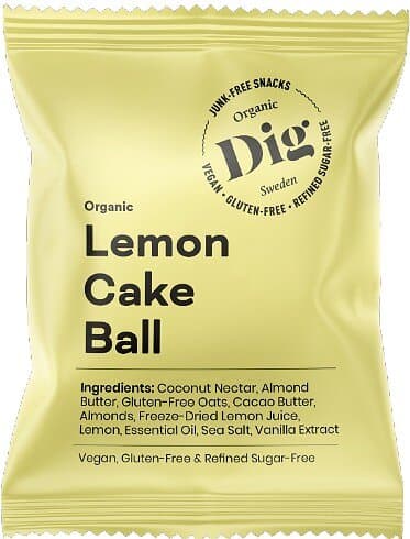 Dig Organic Lemon Cake Ball 25g