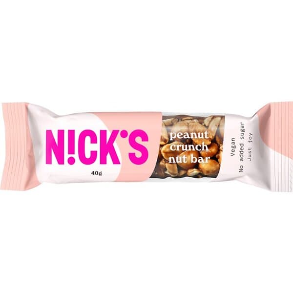 Nicks Nut Bar Peanut Crunch 40g