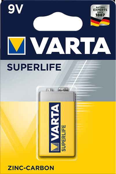 Varta 6F22 Superlife 9V Baterry