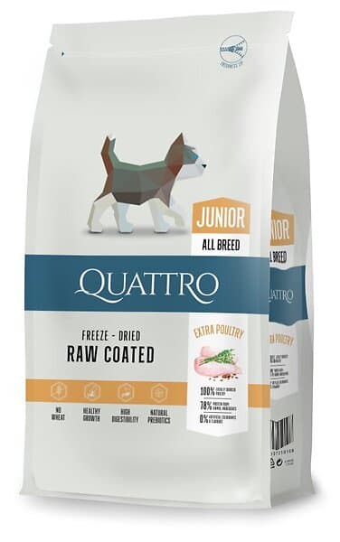 Quattro Freeze Dried Junior Poultry Hundfoder 7kg