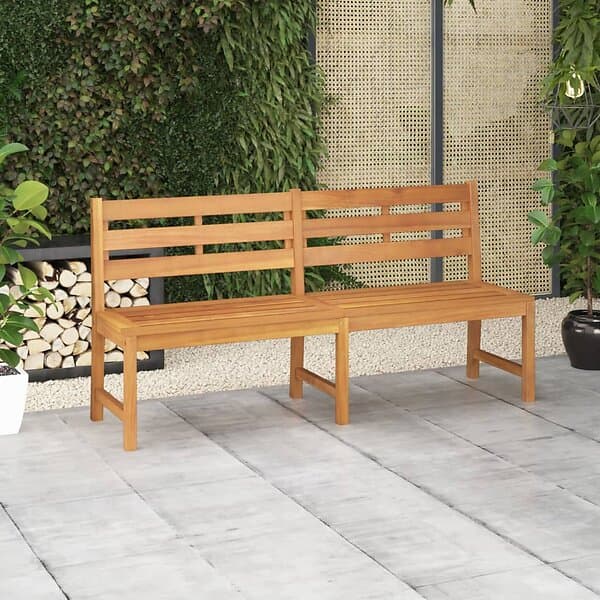 vidaXL Trädgårdsbench 180 cm massiv teak 316636