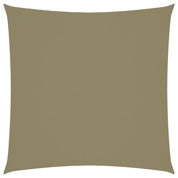 vidaXL Solsegel oxfordtyg fyrkantigt 4.5x4.5 m beige 135140