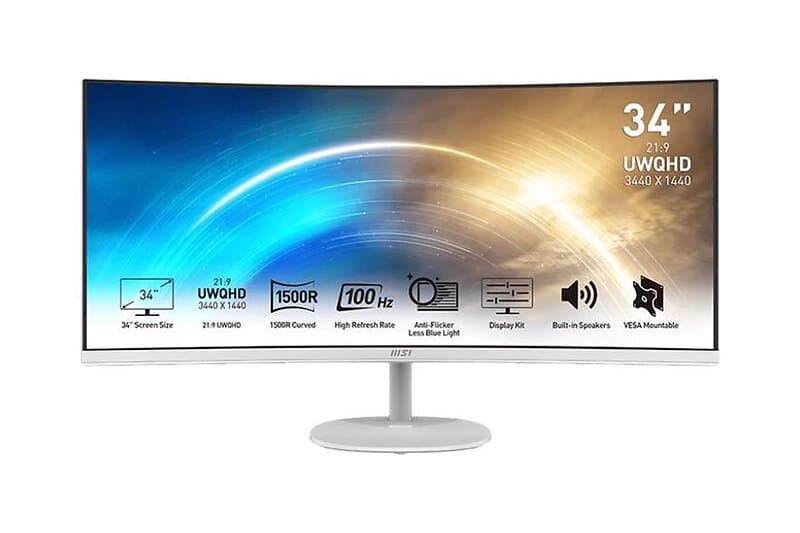 MSI PRO MP341CQWDE 34" Ultrawide Välvd Gaming WQHD