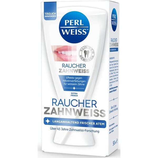 Perl Weiss Bleaching Toothpaste for Smokers Blekande tandkräm för rökare 50ml