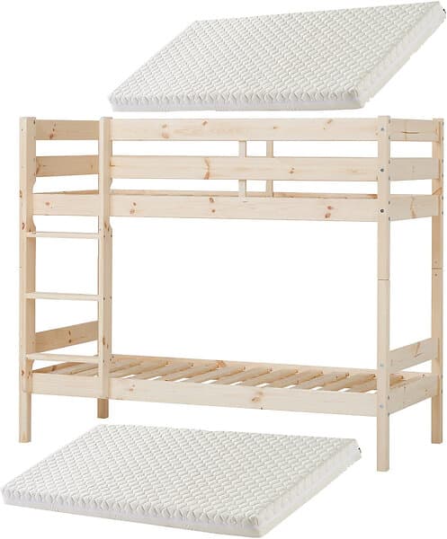 Hoppekids ECO Comfort Våningssäng Med 2x 70x160 Trä 2X