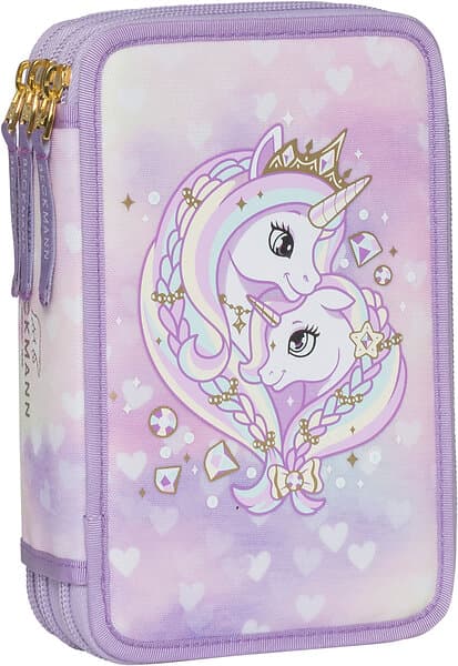 Beckmann Pennfodral Dubbel, Unicorn Princess Purple