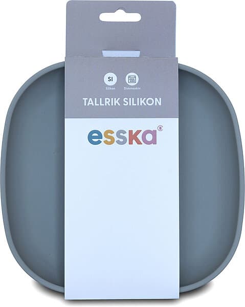 Esska Tallrik Silikon Grå