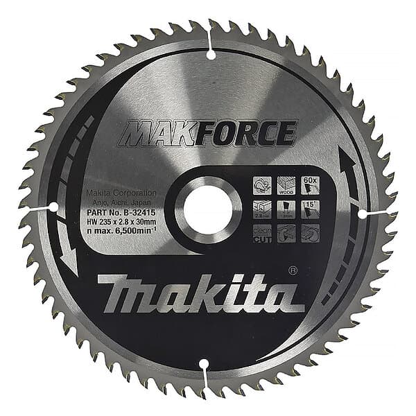 Makita Sågklinga B-32415; 235x30 mm; Z60