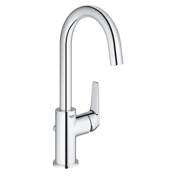 Grohe Start Flow 1-Greps Servantbatteri Med bunnventil, Høy tut, Krom 23811000