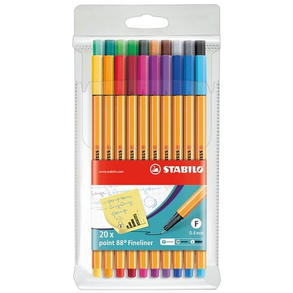 Stabilo Point 88 Fineliner 20-pack