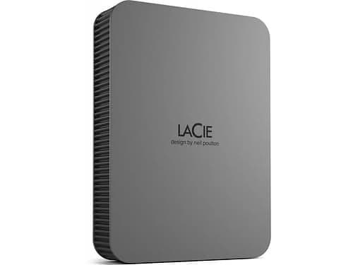 LaCie Mobile Drive Secure 5tb Grå, Silver