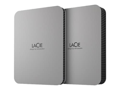 LaCie Mobile Drive Secure 4tb Grå, Silver