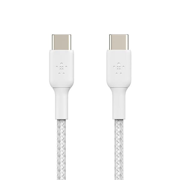 Belkin BoostCharge USB-C till USB-C 2 m, 2-pack Vit CAB004bt2MWH2PK