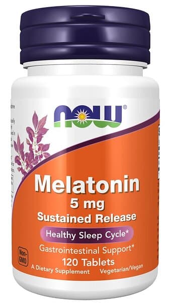 Now Foods Melatonin 5 mg Sustained Release 120 tabletter