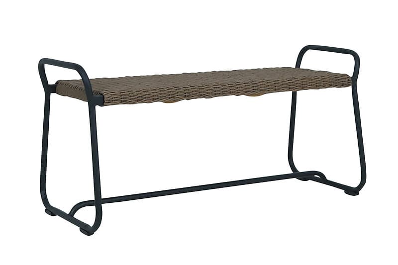 Brafab Midway bänk Svart/natur 110 cm