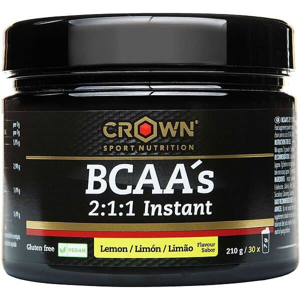 Crown Sport Nutrition Bcaas Instant Lemon Powder 210g Guld