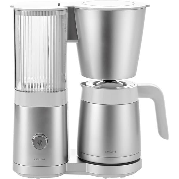 Zwilling Enfinigy kaffebryggare 1,25 liter, silver/vit