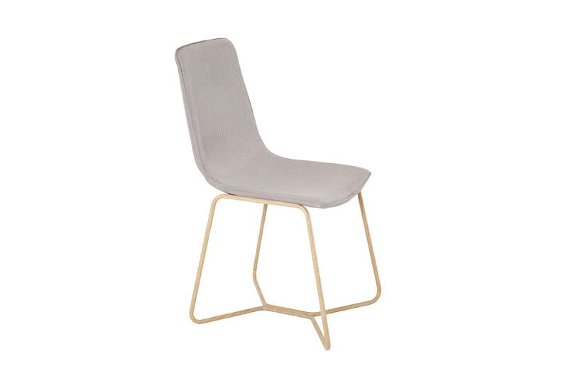 Venture Design X-chair matstol Textil/guld