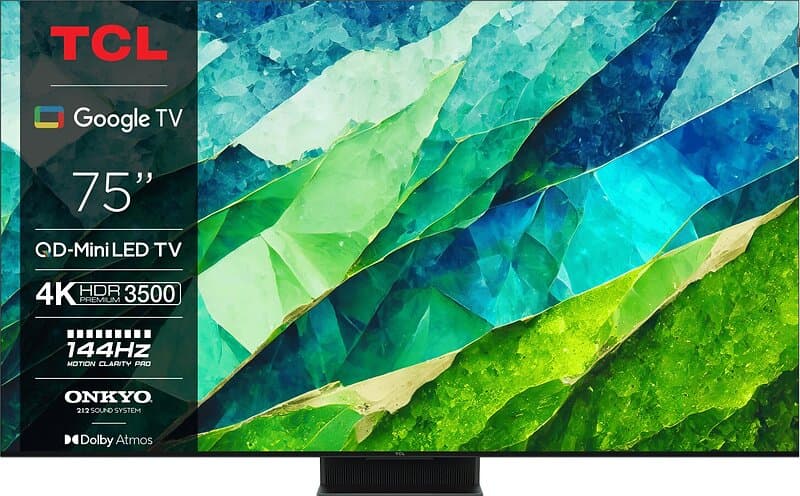 TCL 75C855 75" Mini LED 4K Google TV