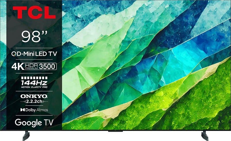 TCL 98C855 98" Mini LED 4K Google TV