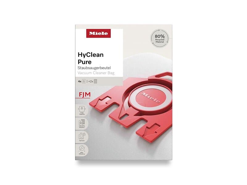 Miele Fjm Hyclean Pure Dammsugarpåsar 3,4L 4st.