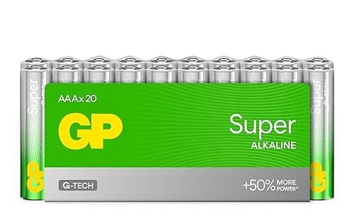 GP Batteries Super Alkaline AAA-batteri 20-pk